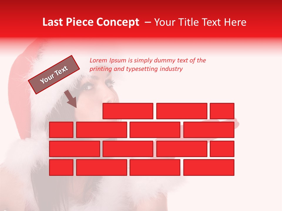 White Face Isolated PowerPoint Template