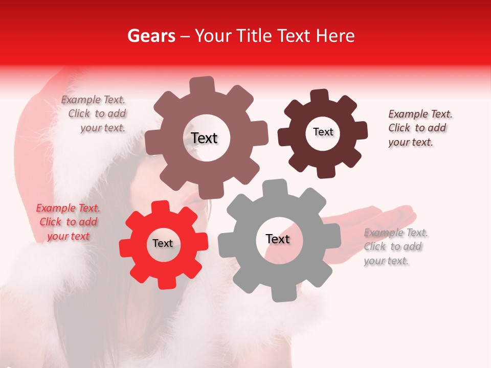 White Face Isolated PowerPoint Template