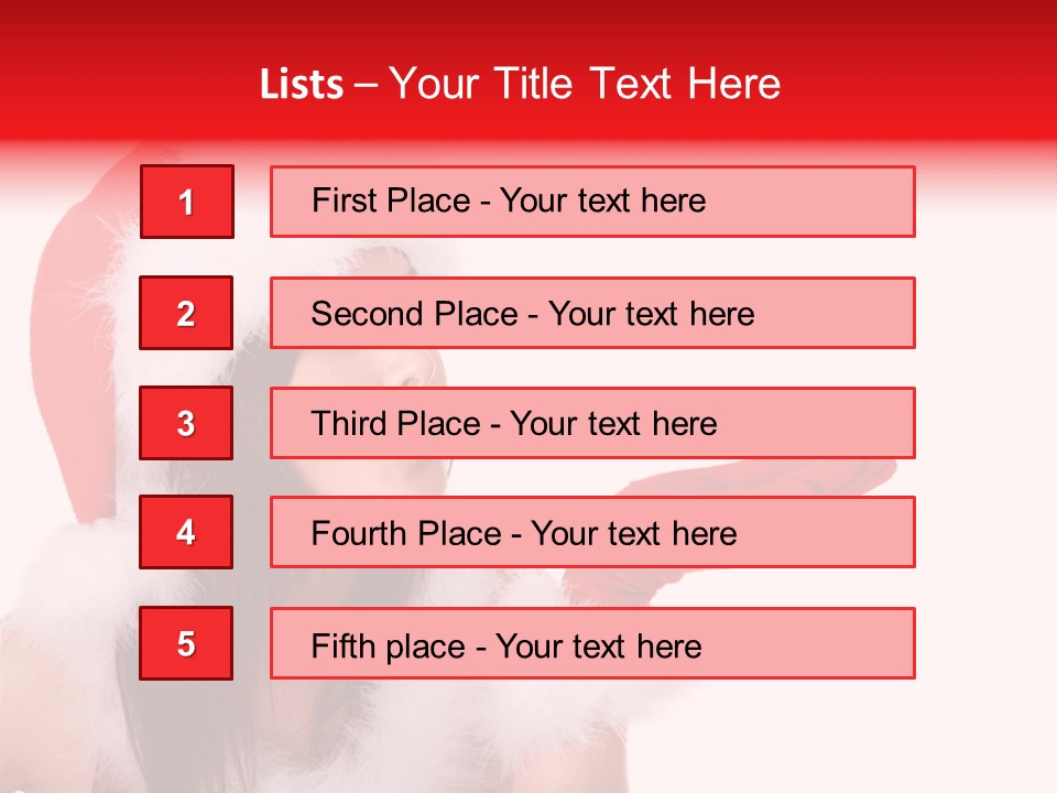 White Face Isolated PowerPoint Template