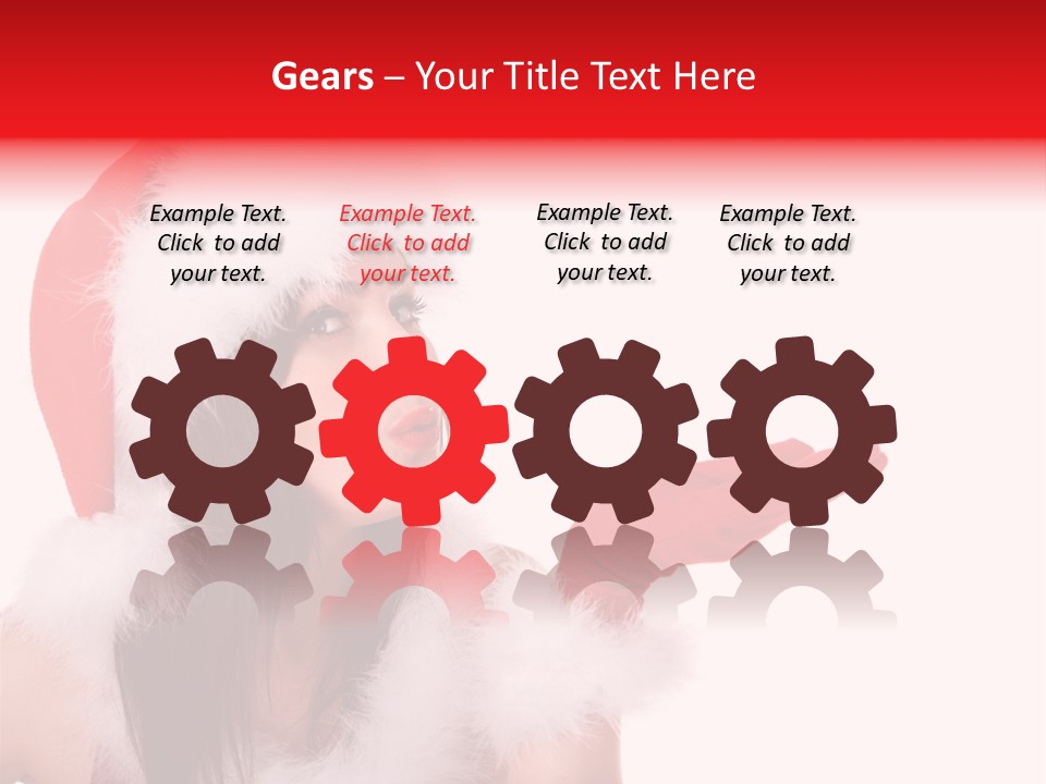 White Face Isolated PowerPoint Template