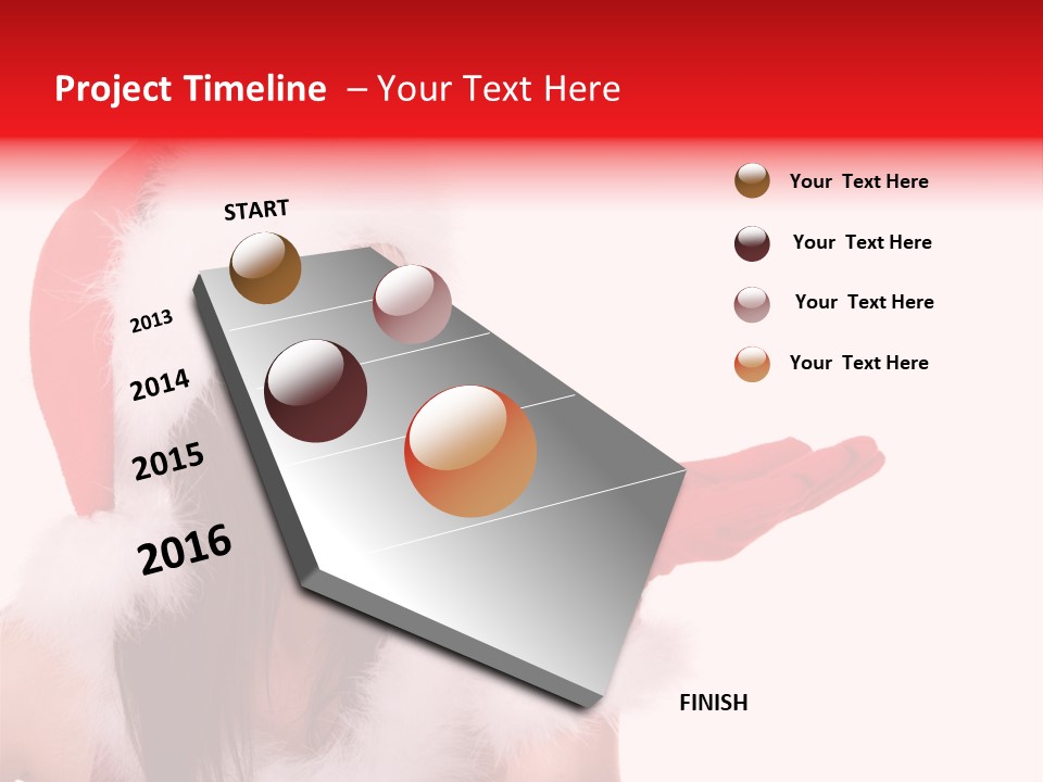 White Face Isolated PowerPoint Template