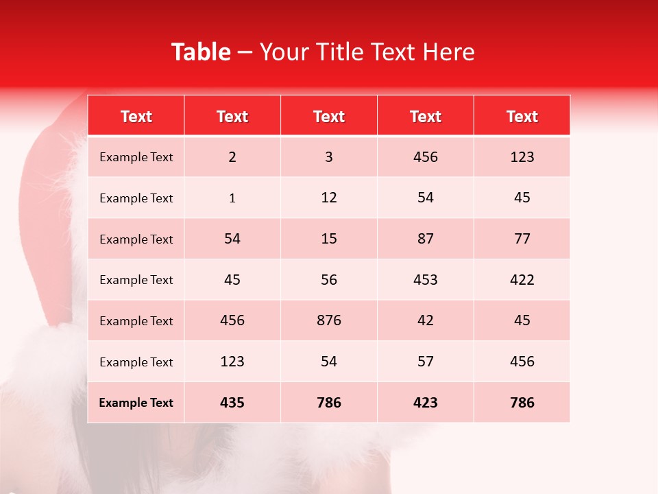 White Face Isolated PowerPoint Template