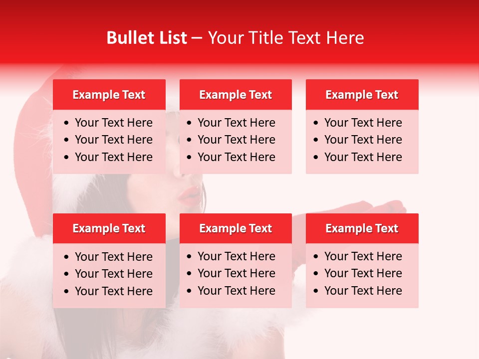 White Face Isolated PowerPoint Template