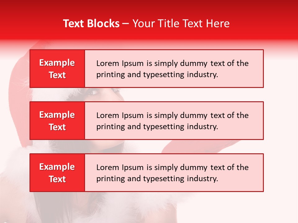 White Face Isolated PowerPoint Template