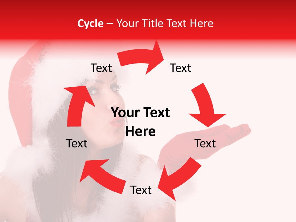 White Face Isolated PowerPoint Template