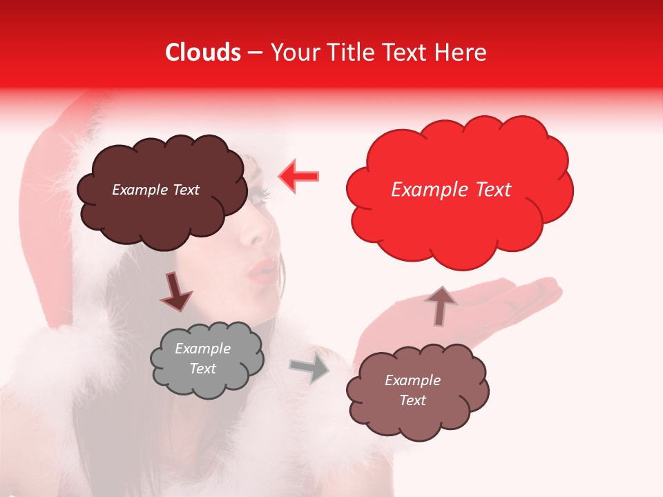 White Face Isolated PowerPoint Template
