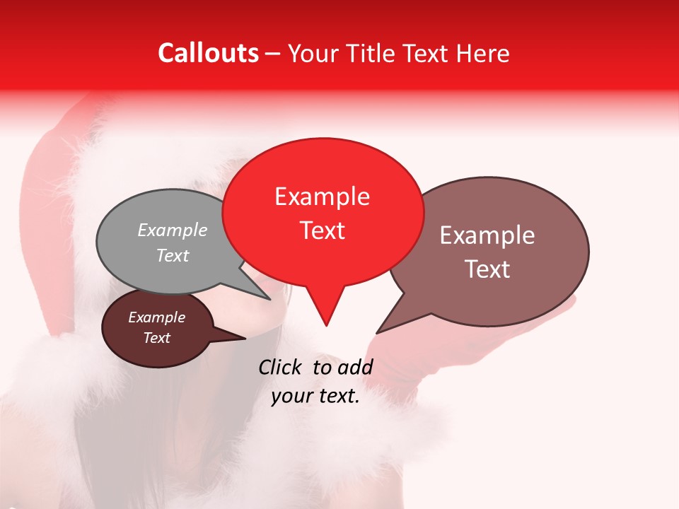 White Face Isolated PowerPoint Template