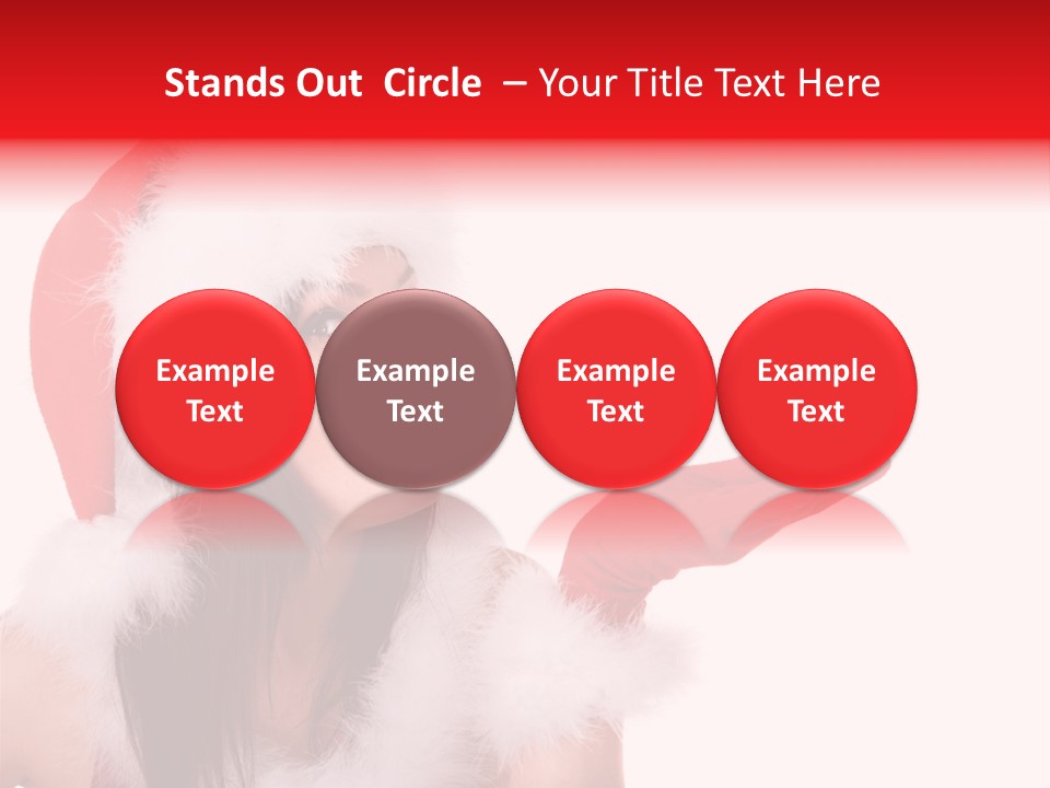 White Face Isolated PowerPoint Template