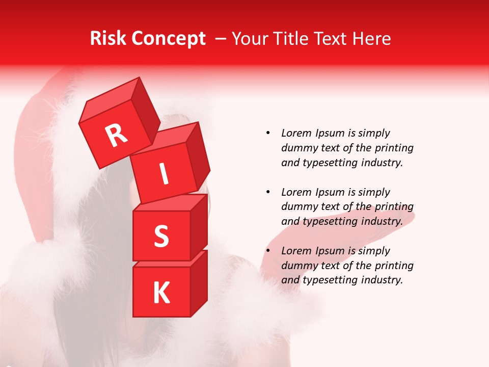 White Face Isolated PowerPoint Template