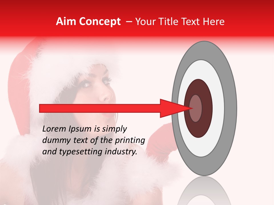 White Face Isolated PowerPoint Template