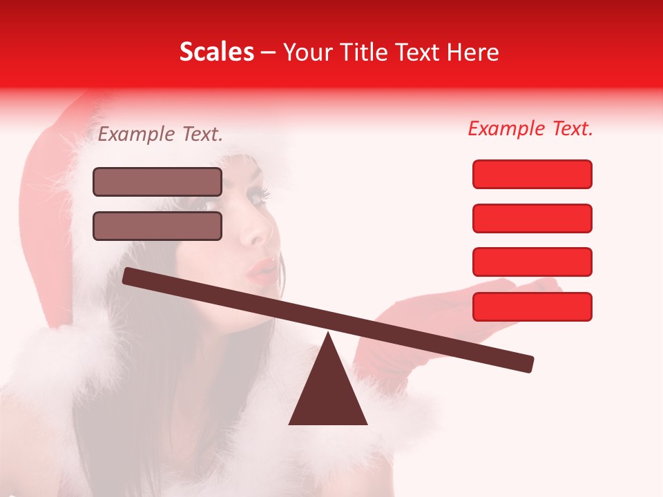 White Face Isolated PowerPoint Template