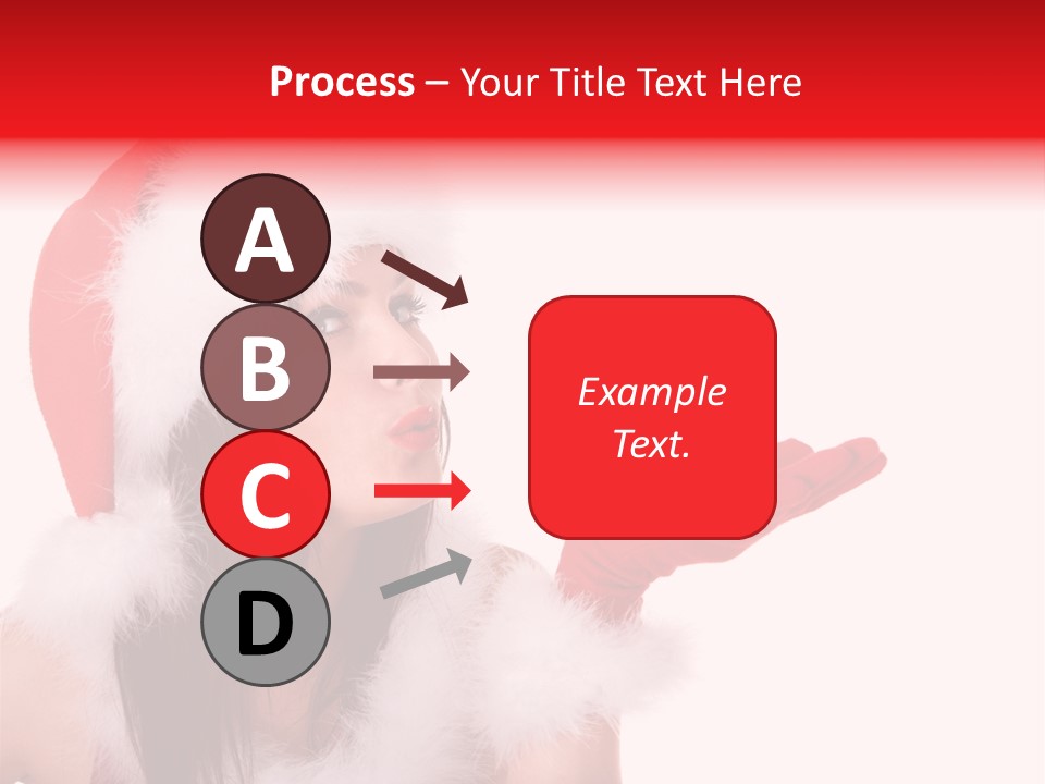 White Face Isolated PowerPoint Template