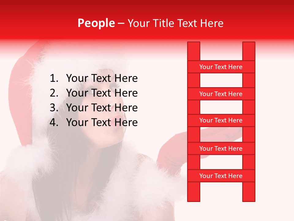 White Face Isolated PowerPoint Template