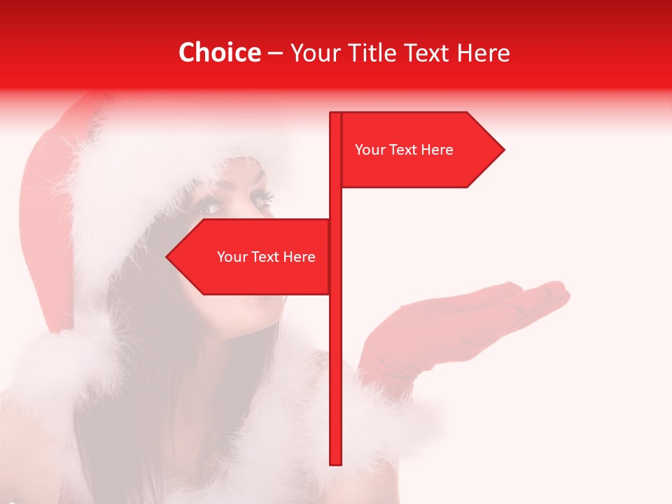 White Face Isolated PowerPoint Template