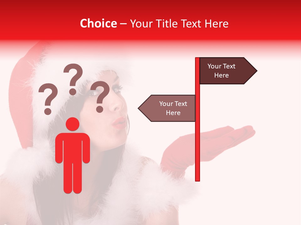 White Face Isolated PowerPoint Template