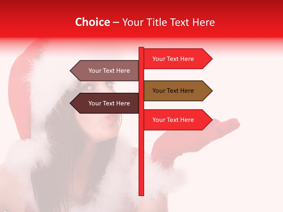 White Face Isolated PowerPoint Template