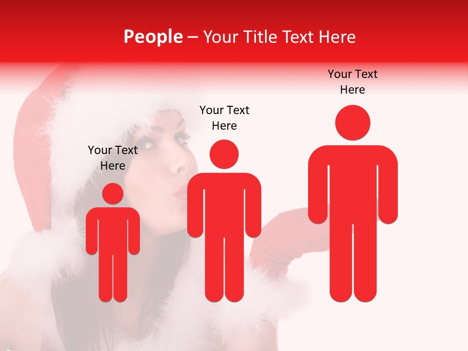 White Face Isolated PowerPoint Template