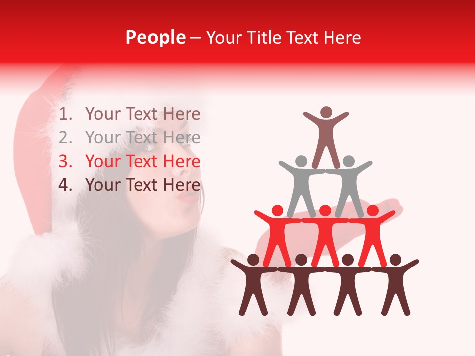 White Face Isolated PowerPoint Template