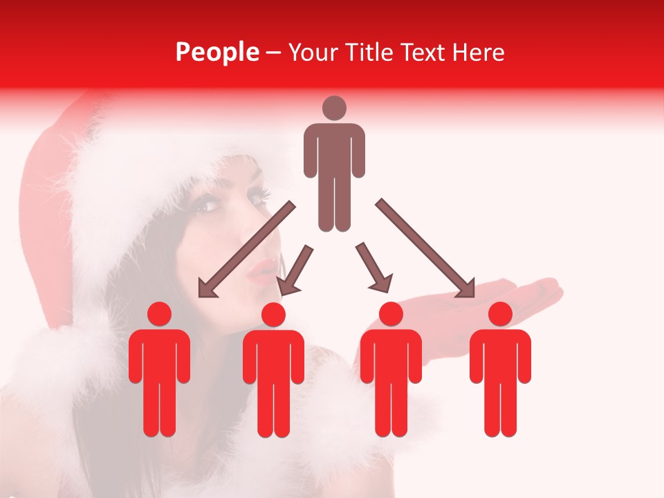 White Face Isolated PowerPoint Template