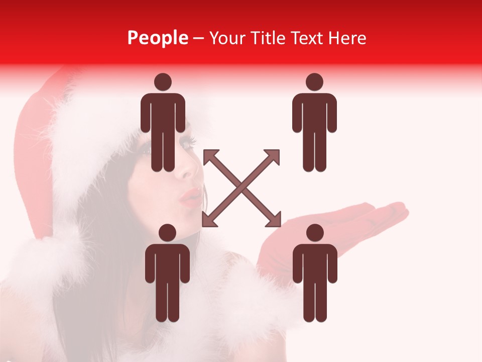 White Face Isolated PowerPoint Template