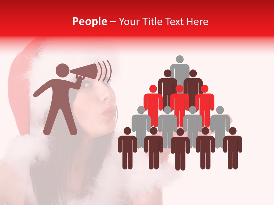 White Face Isolated PowerPoint Template