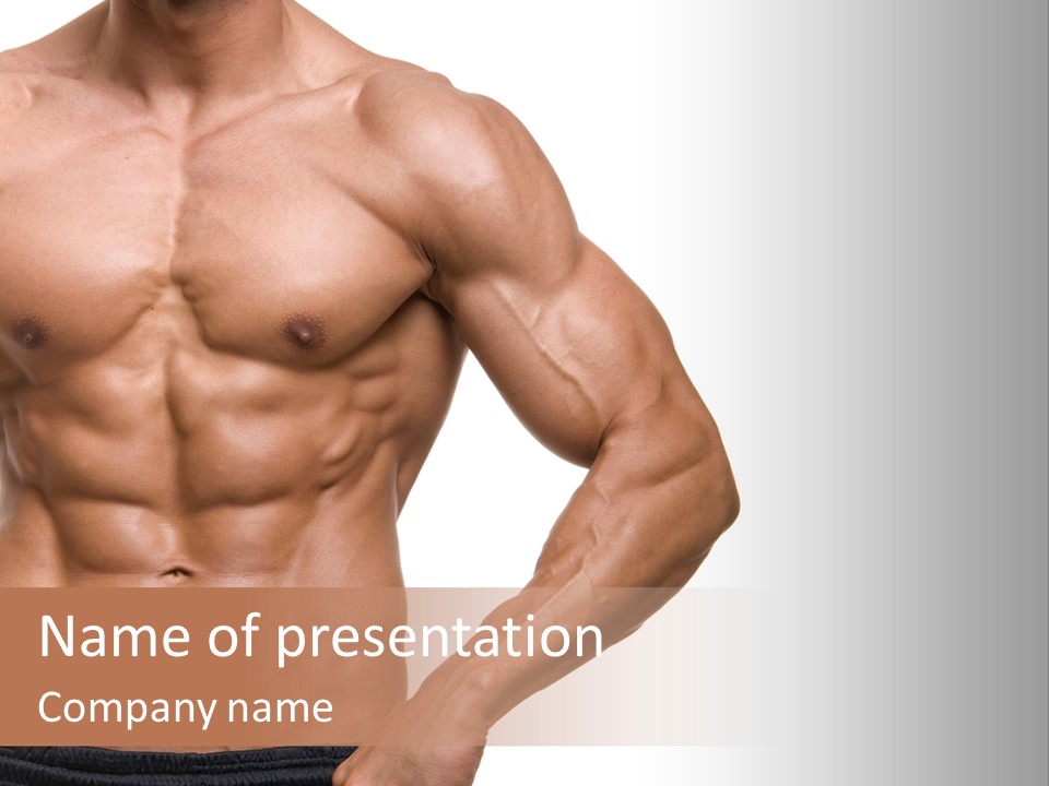 Male Wild White PowerPoint Template