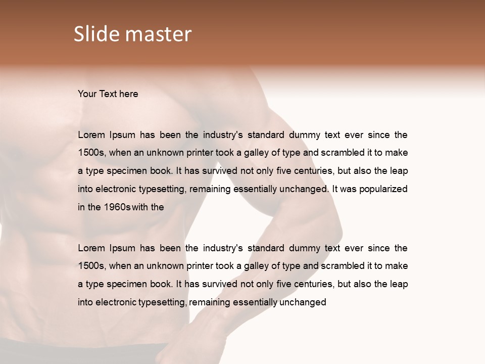 Male Wild White PowerPoint Template