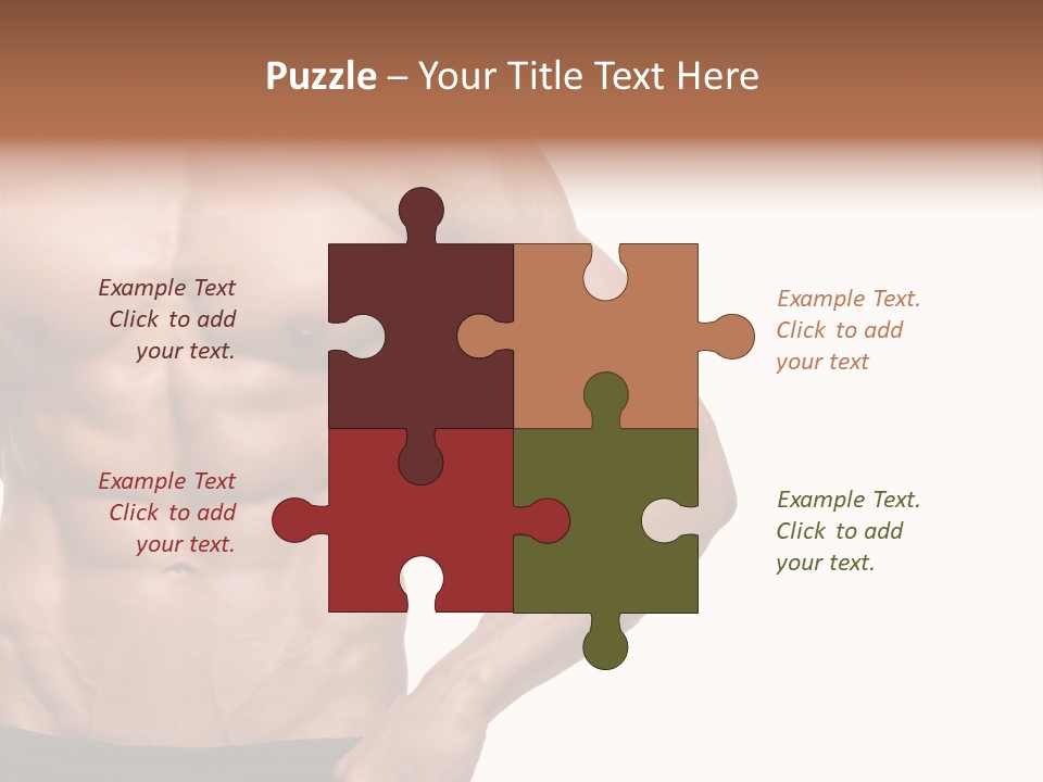 Male Wild White PowerPoint Template