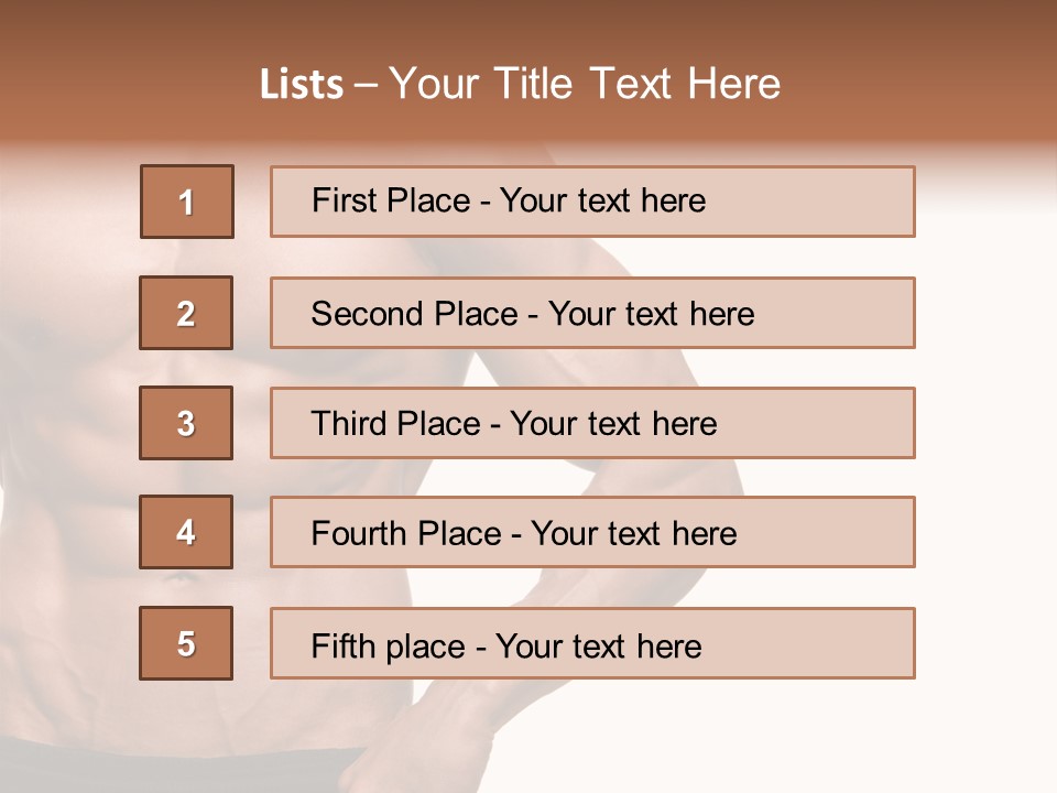 Male Wild White PowerPoint Template