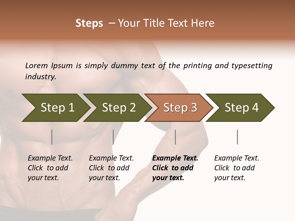 Male Wild White PowerPoint Template