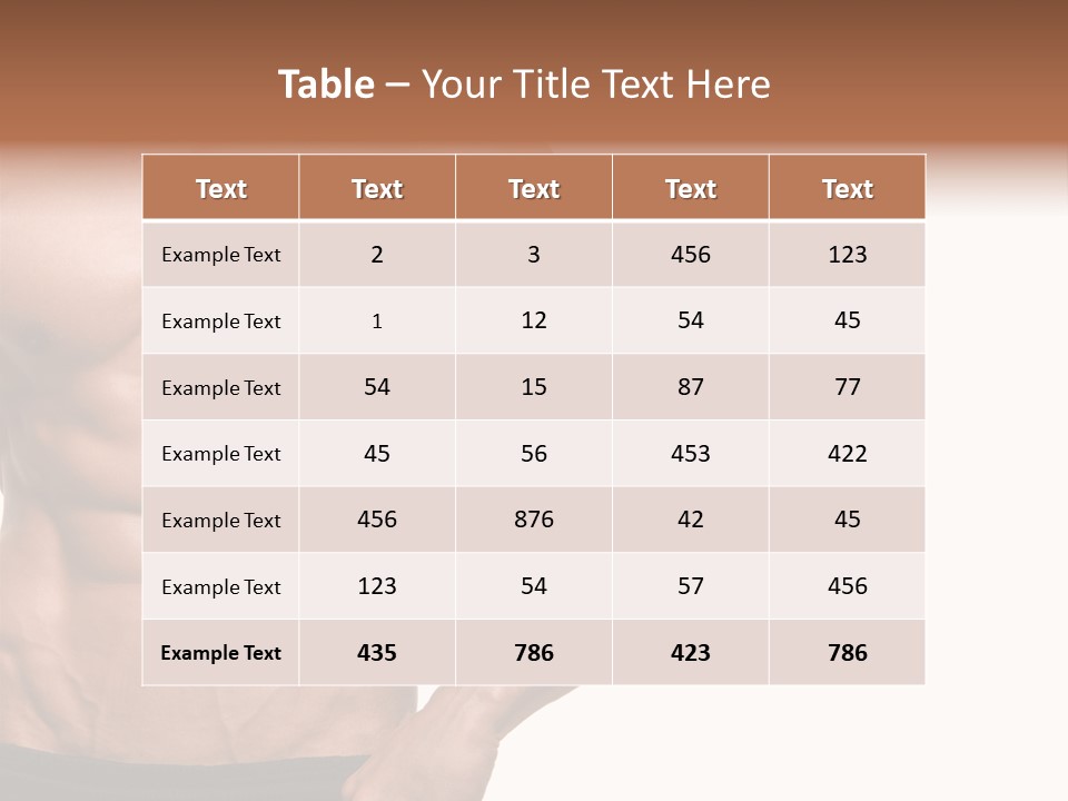 Male Wild White PowerPoint Template