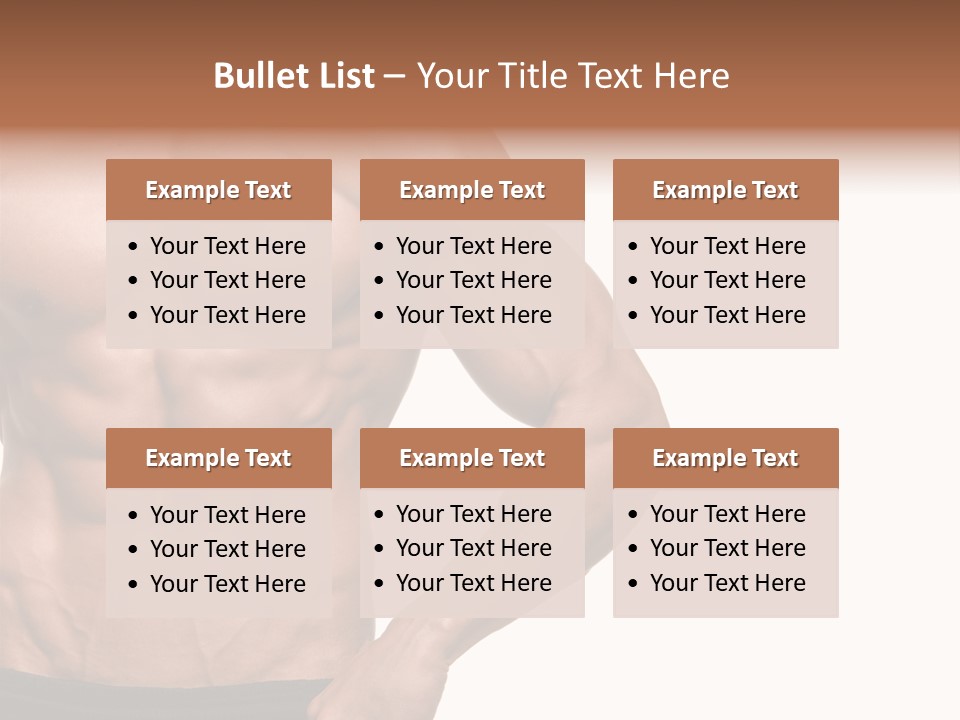 Male Wild White PowerPoint Template