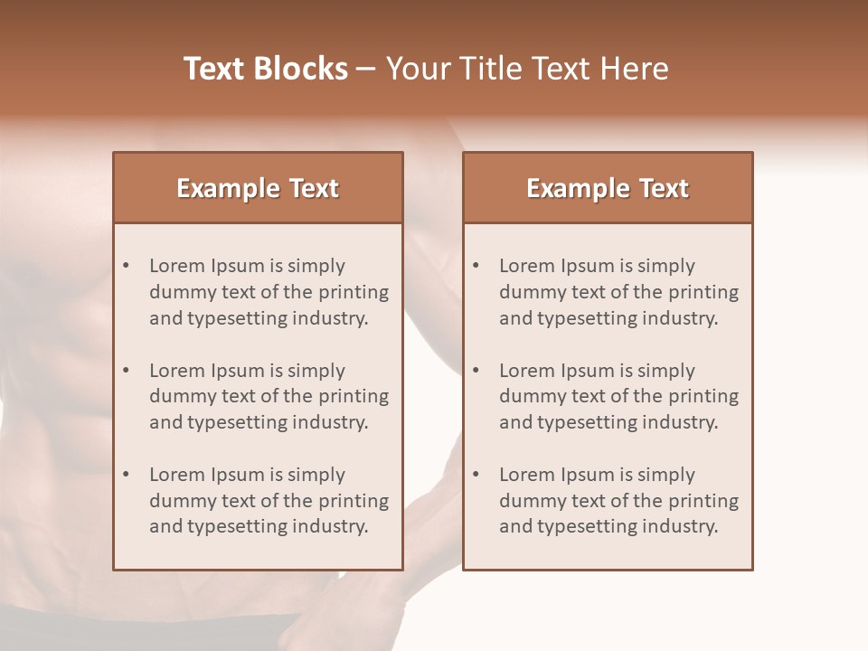Male Wild White PowerPoint Template