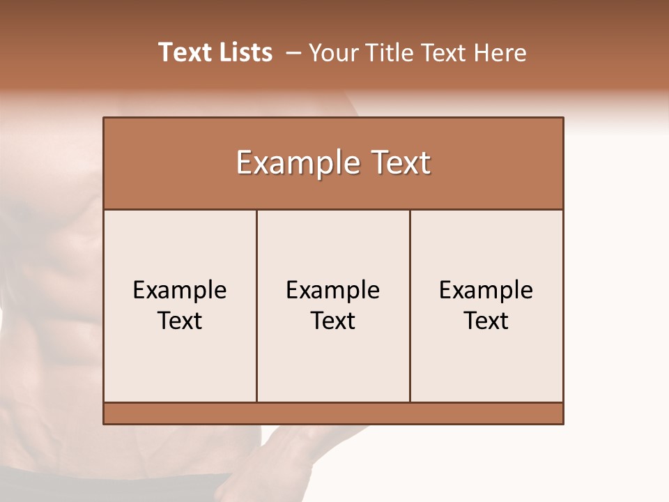 Male Wild White PowerPoint Template