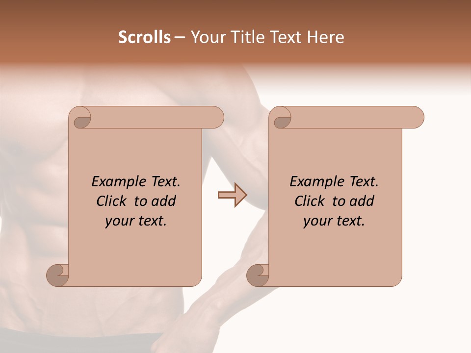 Male Wild White PowerPoint Template
