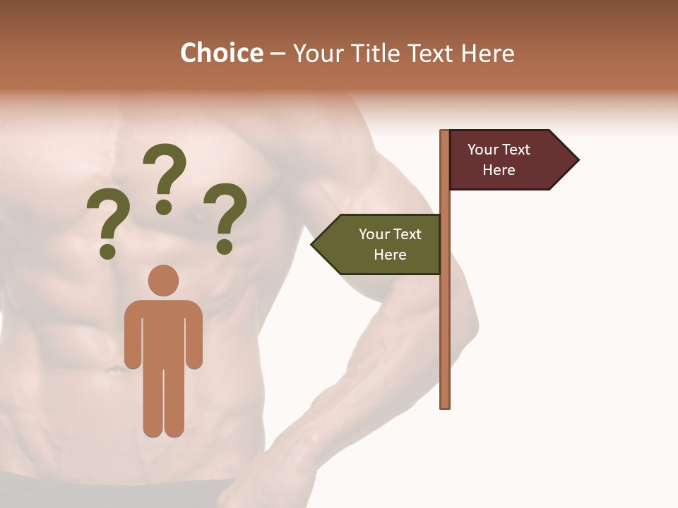 Male Wild White PowerPoint Template