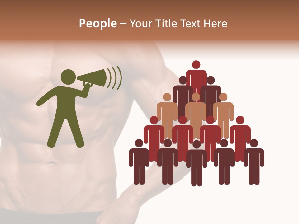 Male Wild White PowerPoint Template