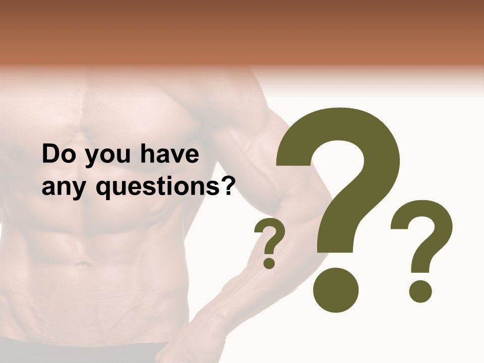 Male Wild White PowerPoint Template