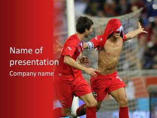 International Midfielder Enjoy PowerPoint Template