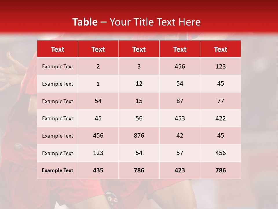 International Midfielder Enjoy PowerPoint Template