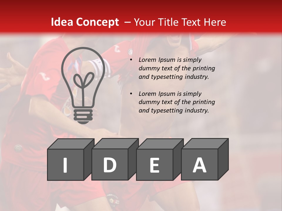 International Midfielder Enjoy PowerPoint Template