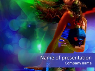 Young Clubbing Screaming PowerPoint Template