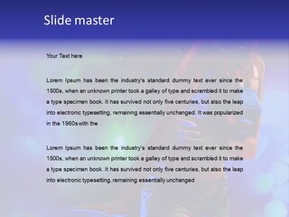 Young Clubbing Screaming PowerPoint Template