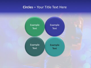 Young Clubbing Screaming PowerPoint Template