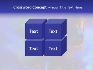 Young Clubbing Screaming PowerPoint Template