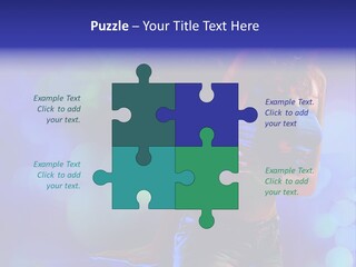 Young Clubbing Screaming PowerPoint Template