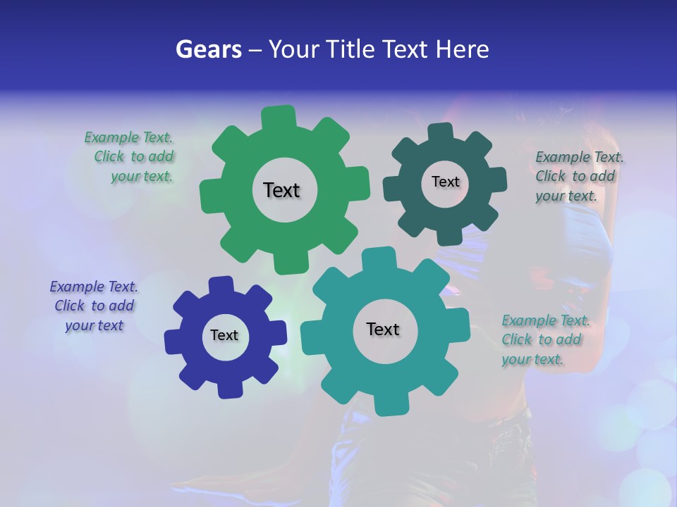 Young Clubbing Screaming PowerPoint Template