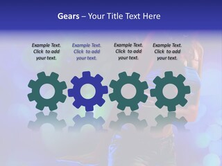Young Clubbing Screaming PowerPoint Template