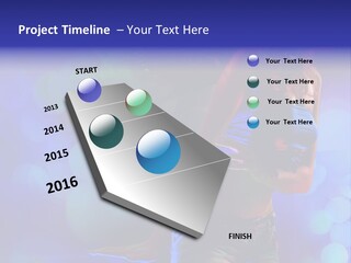 Young Clubbing Screaming PowerPoint Template