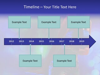 Young Clubbing Screaming PowerPoint Template